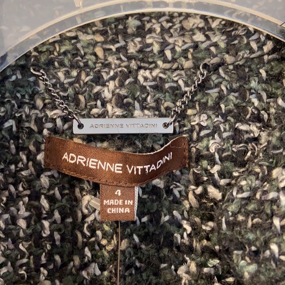 Adrienne Vittadini Grey Multi Jacket Size 4 - Picture 8 of 13